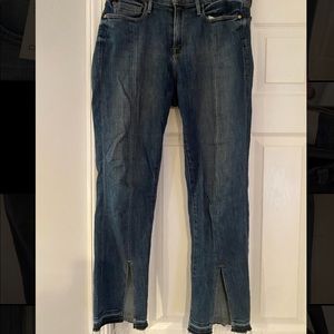 Frame Dark Denim Jeans- slightly cropped